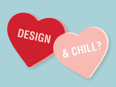 Happy Valentine's Day chill design hearts holiday valentines day vday