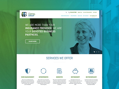 The Capital Group financial homepage website