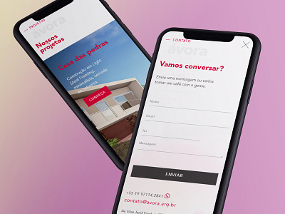 Ávora Arquitetura architecture desktop mobile ui ux web