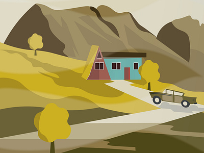 Village Life adobe adobeillustrator branding design draw drawing frame fromsketch graphic design