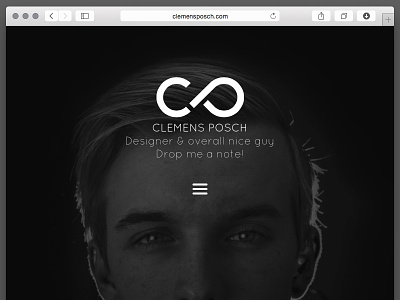 Personal Landing Page animate burger edge landing menu minimal minimalistic muse notresponsiveatall personal web