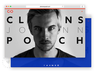 Portfolio Update bold branding clemens logo personal portfolio portrait posch semplice web website