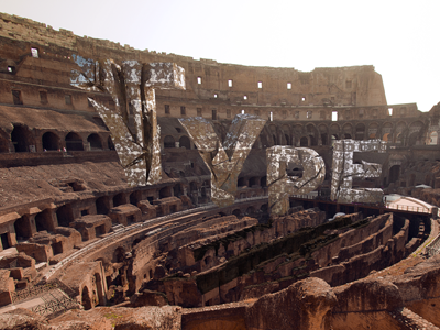 Compositing Test 3d c4d colloseo colloseum compose composing compositing design e graphic italy light lightray p rom roma summer sun t type typo typography vray y