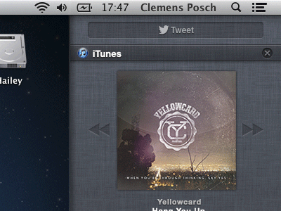 Notification Central - iTunes (gif) album anim animated central cover gif gifs growl itunes music notification player