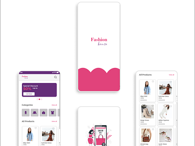 Fashion house Mobile Application adobe xd app design ecommerce fi figma ui uiux userinterface userwxperience