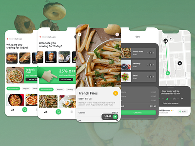 Cravings design illustarion mobile app ui ux web design