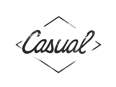 CASUAL branding lettering logo texture