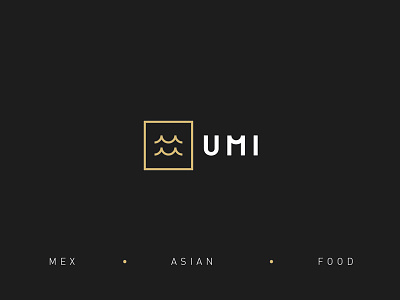 UMI branding identity logo minimal restaurant ui