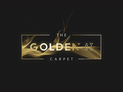 THE GOLDEN CARPET brandidentity branding casino fancy gold logo make it rain