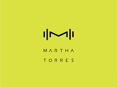 MARTHA TORRES be strong branding fitness health logo minimal personal trainer sports ui