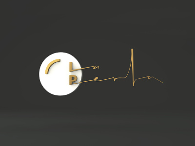 LA PERLA branding c4d lettering logo minimal