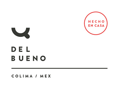 DEL BUENO branding coffee food good things homemade identity logo minimal traditional