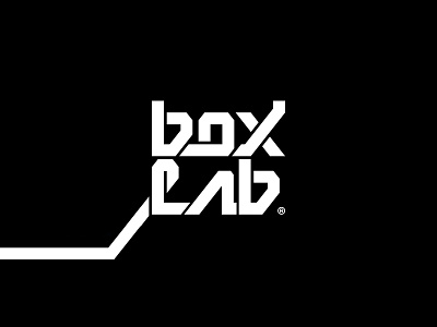 BOX LAB box brand and identity branding gym identity lettering art logo design logotype makeitsimple minimal training center