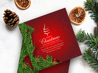 Christmas Greeting Card christmas graphic design greeting card illustration poster social media social media template template vector