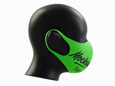 Free Neoprene Face Mask Mockup