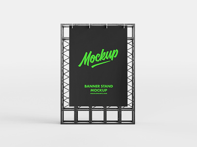 Free Banner Stand Mockup advertising banner branding download free mockup stand