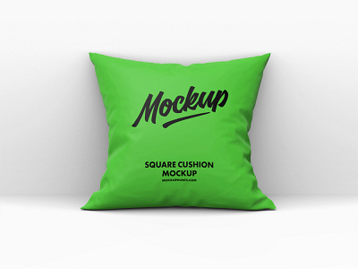 Free Square Cushion Mockup