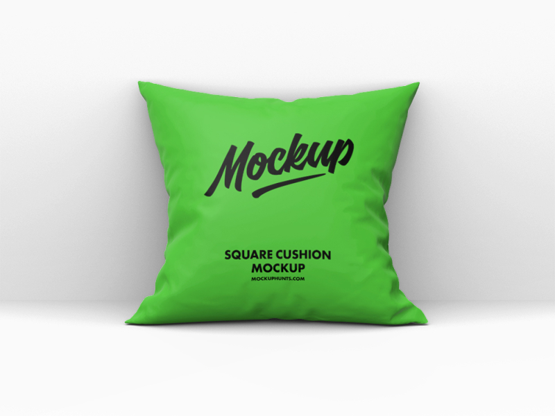 Free Square Cushion Mockup by Mockup Hunts on Dribbble