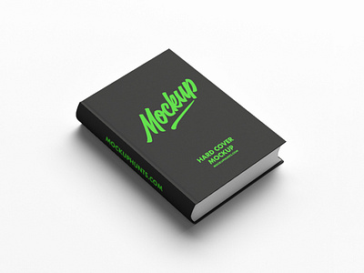 Free Angled Hard Cover Book Mockup