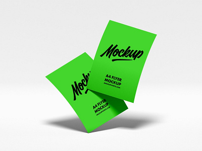 Free Branding A4 Flyer Mockup