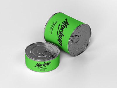 Free Canned Food Mockup