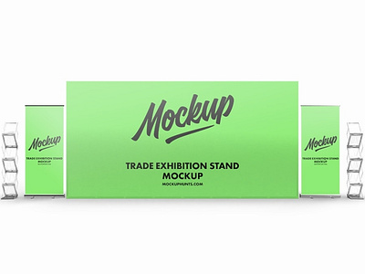 Free Trade Exhibition Stand Mockup