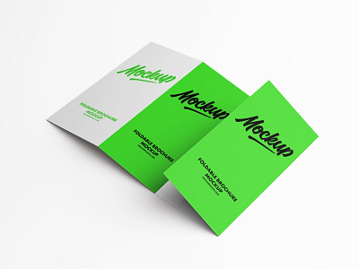 Free Foldable Brochure Mockup
