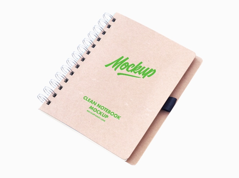 Free Clean Notebook Mockup by Mockup Hunts on Dribbble