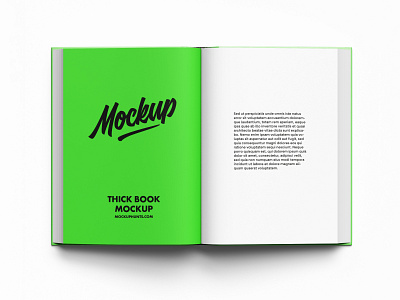 Free Top View Thick Book Mockup book download free mockup psd thick top view