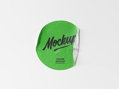 Free Simple Sticker Mockup download free mockup psd sticker