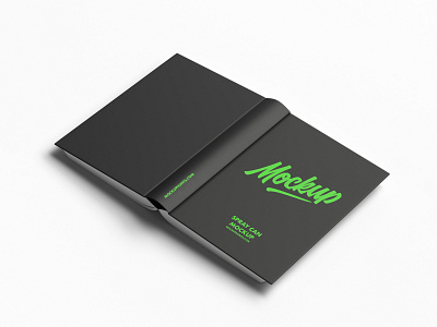 Free Opened Cover Book Mockup