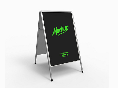 Free Foldable A-Stand Mockup branding download free mockup psd stand