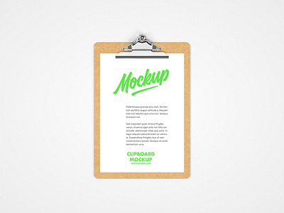 4 Free Clipboard Mockups