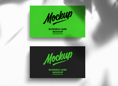 Free Shadow Overlay Standard Business Card Mockup business card card mockup download free mockup psd