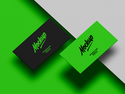 Free Modern Brand Business Card Mockup