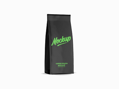 Free Coffee Pouch Package Mockup branding coffee coffee pouch download free mockup packaging pouch psd