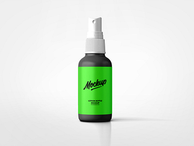 Free Skin Lotion Bottle Mockup