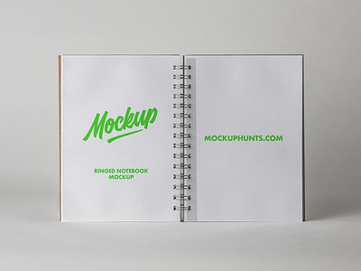 Free Open Ringed Sketchbook Mockup book branding download free free mockup mockup psd mockup ringed book sketchbook