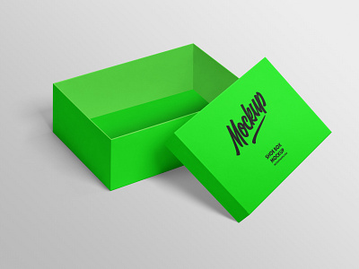 Free Shoe Box Mockup