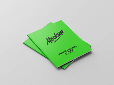 Free Binding US Letter Brochure Mockup