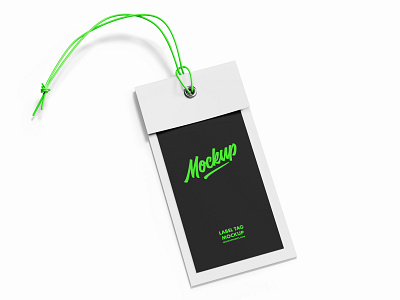 Free Minimalistic Label Tag Mockup