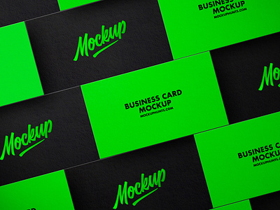 Free Modern Business Cards Mockup