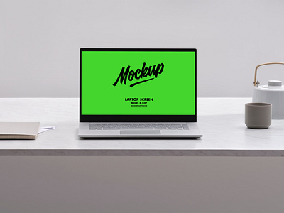 Free Laptop Screen Website Mockup