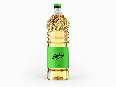 Free Sunflower Oil Bottle Mockup bottle mockup download free free mockup mockup oil bottle plastic bottle mockup psd mockup