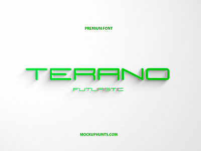 Free Font Terano Futuristic