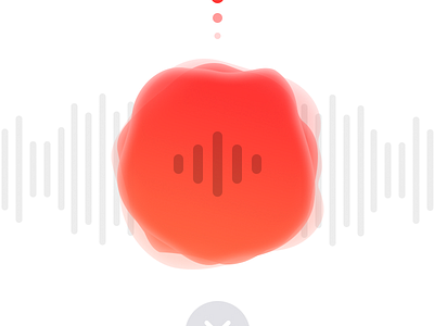 Record Button (Voice Messanger App) adobe app button messanger record red ui voice xd