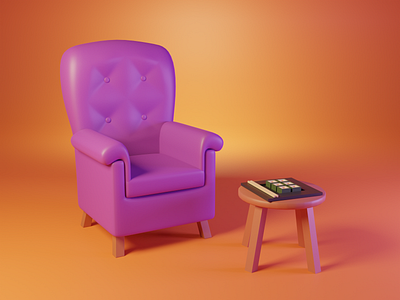 Low Poly Chairs 3d