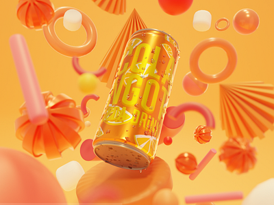 3D SODA CAN MODEL 3d design illustration