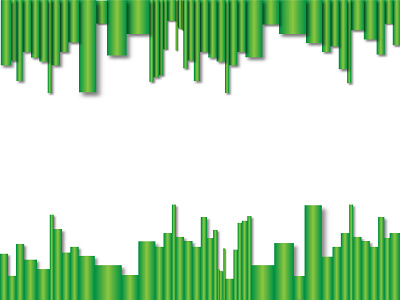 Abstract green background bamboo cartoons