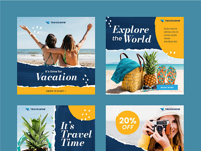 Travel story and travel social media/ instagram post design adobe illustrator advertizing best design design facebook flyer design graphic design instagram poster design social media design